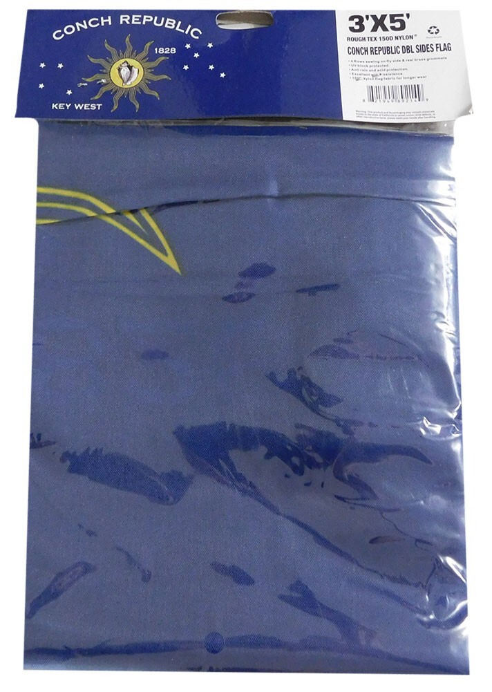 3×5 Conch Republic Key West 1828 3’x5′ Double Sided 150D Woven Poly Nylon Flag