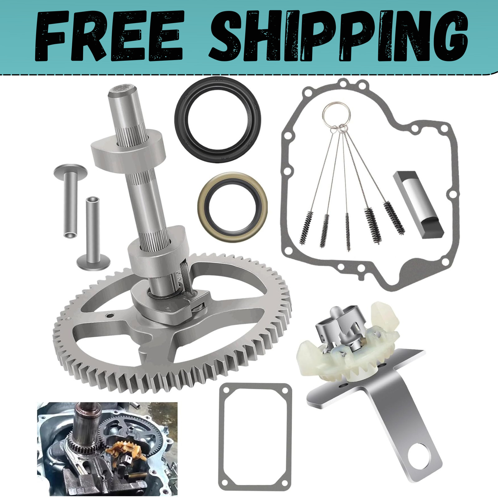 84005207 793880 Camshaft Kit W/691968 Governor & Oil Slinger for B&S, Replaces 3