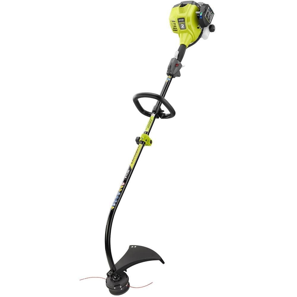 RYOBI 25cc 2-Stroke Attachment Capable Curved Shaft Gas String Trimmer