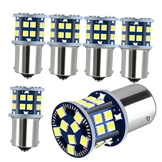 EBAIFUN 12V 1156 LED Light Super Bright White 1141 1003 BA15S Single Filament