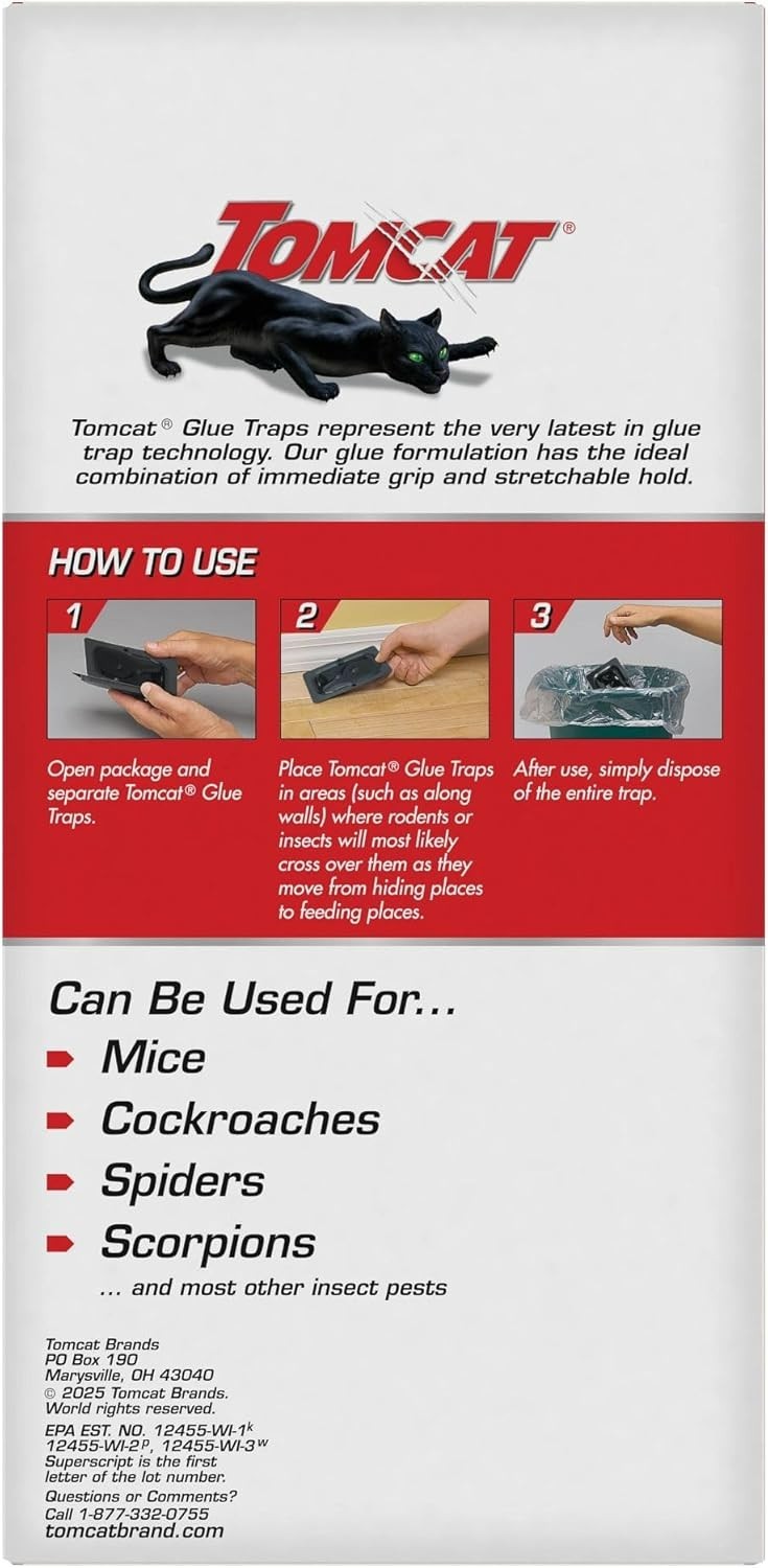 Glue Traps Mouse Size with Eugenol for Enhanced Stickiness – Sticky Pads For …
