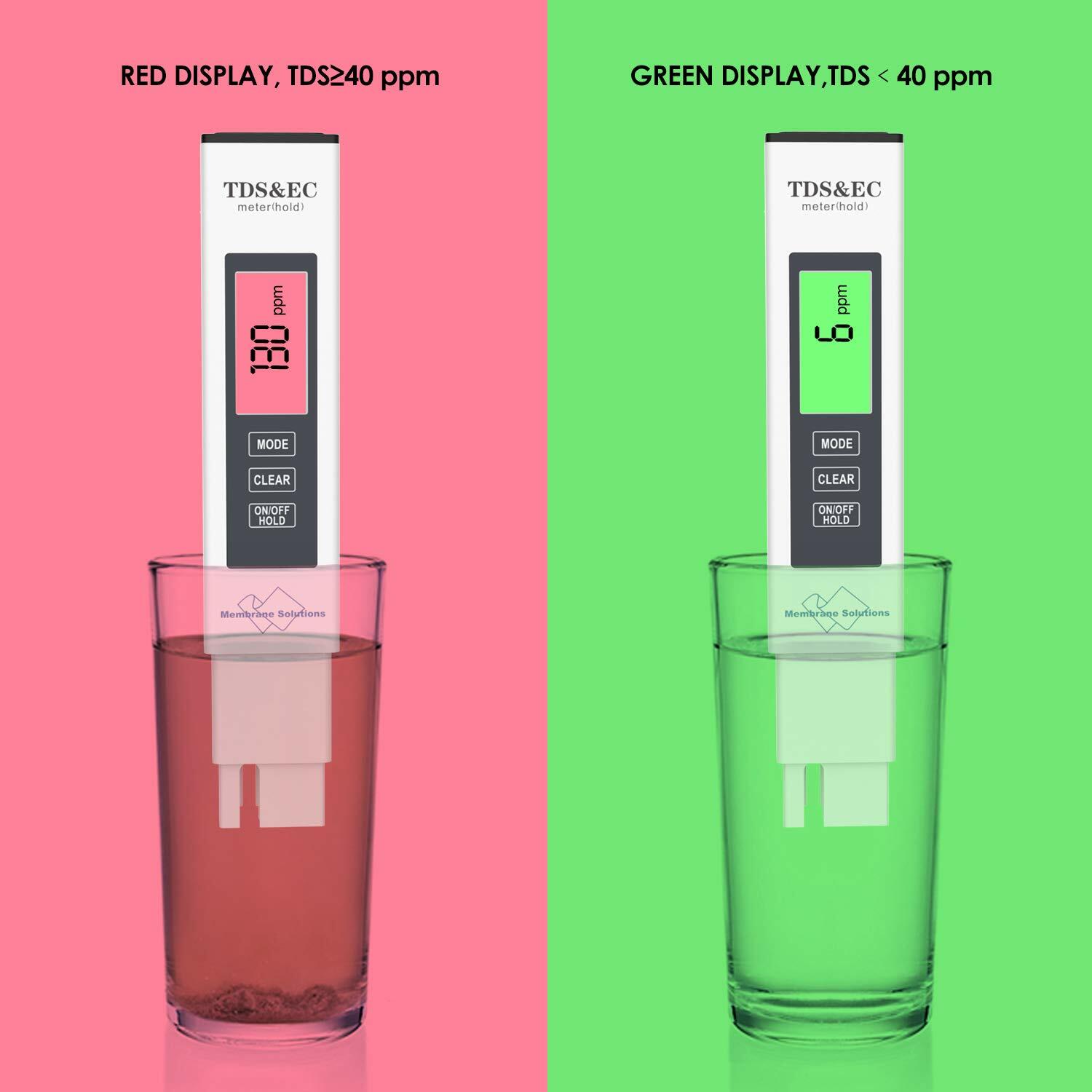 PH Meter Digital TDS Meter EC&Temperature Water Quality Tester for Drinking,Pool
