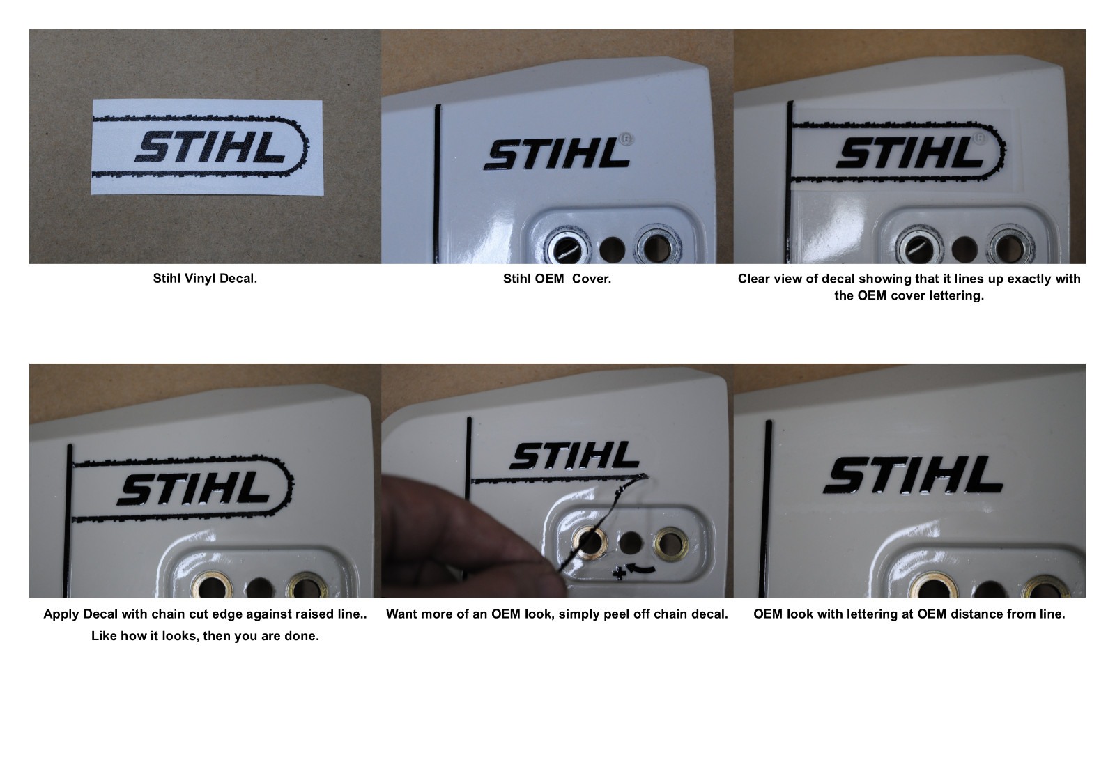 Stihl Clutch Cover Vinyl Decal / Sticker