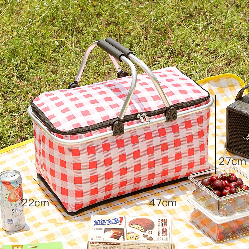 Foldable Picnic Insulation Basket for Picnic, Take Outs, Market Shopping Travel