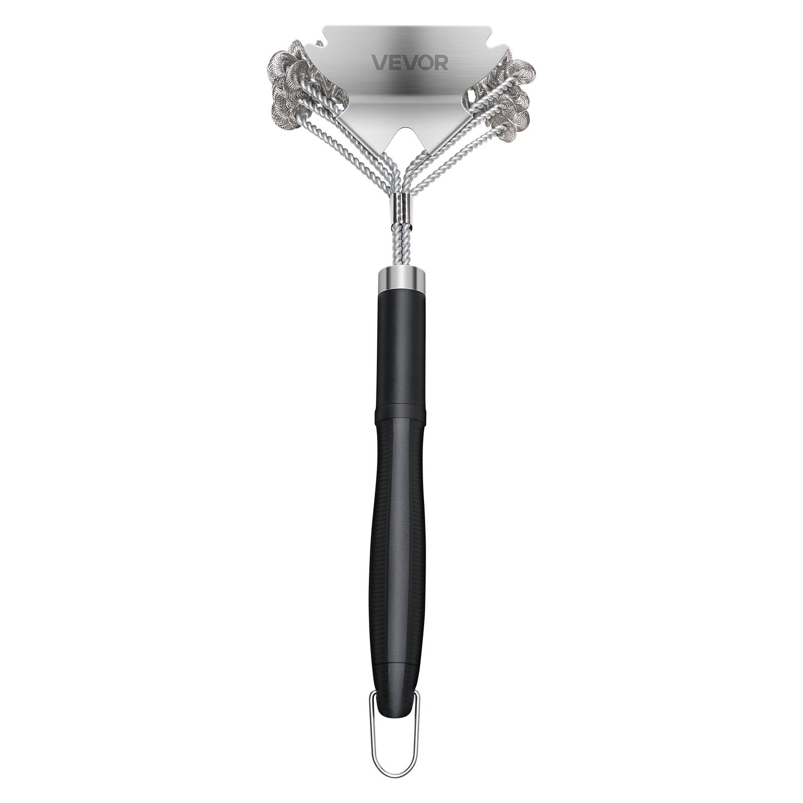 VEVOR BBQ Grill Brush and Scraper Stainless Steel Bristle Free Grill Cleaner