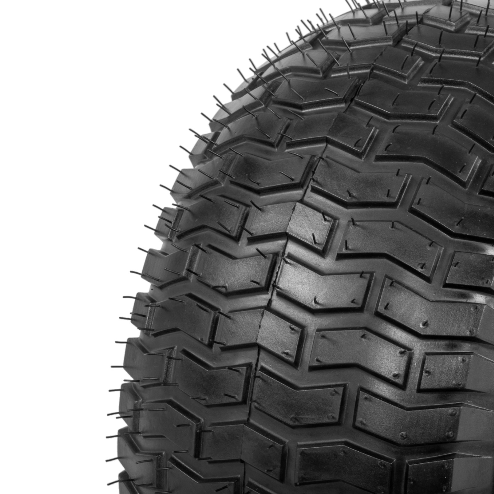 Two 20×10.00-8 20×10-8 Lawn Mower Tires On Rims Load Range B 4 Lug White Wheel