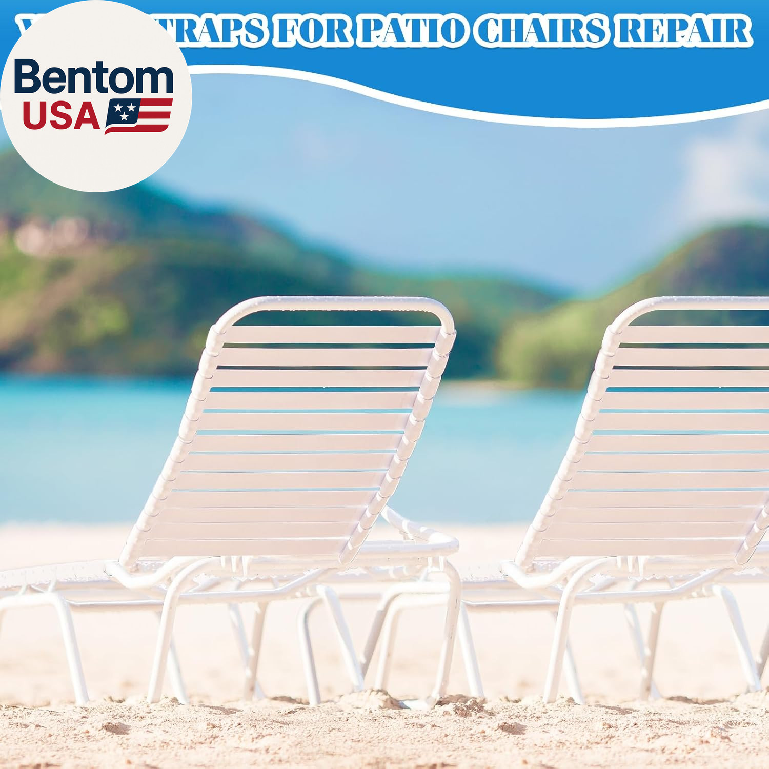 2″ X 10 Ft Vinyl Straps for Patio Chairs Repair Webbing Lawn Chair Replacement S
