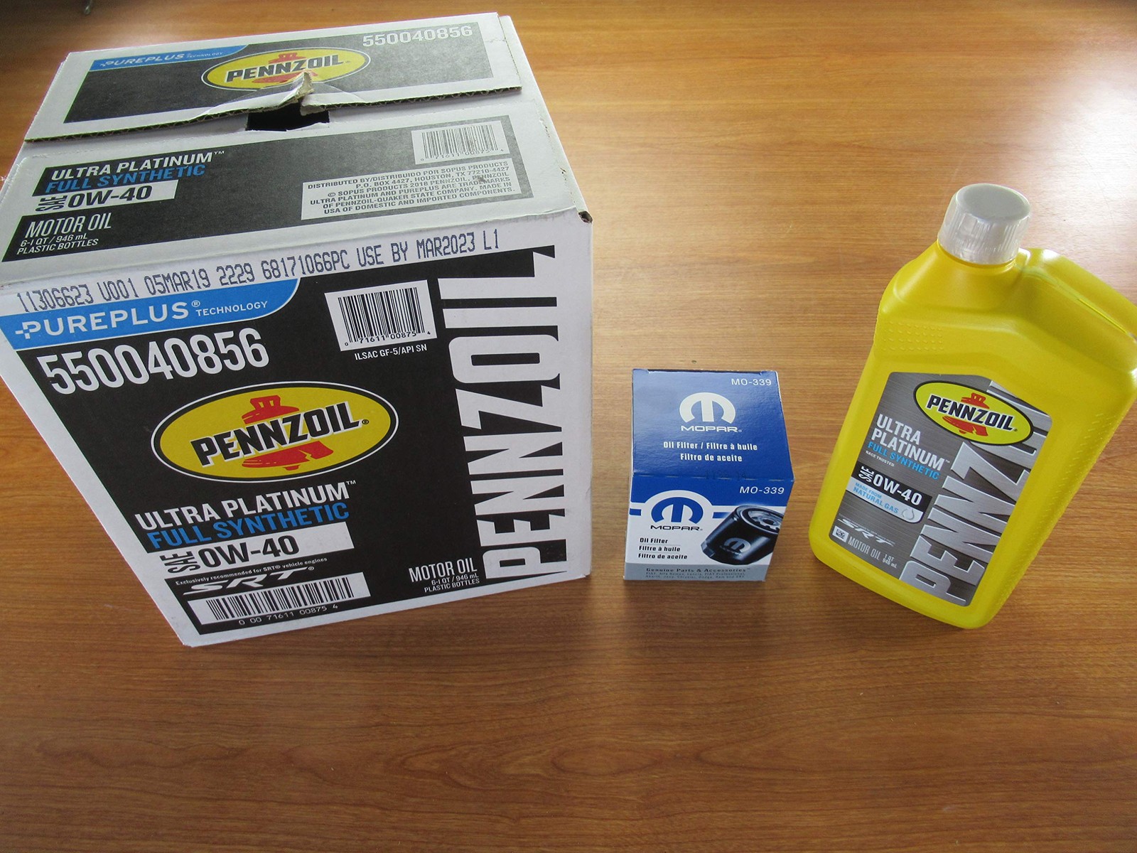 2014-2019 Dodge Ram 2500-5500 6.4L Hemi Full Synthetic Oil Change Kit Mopar…