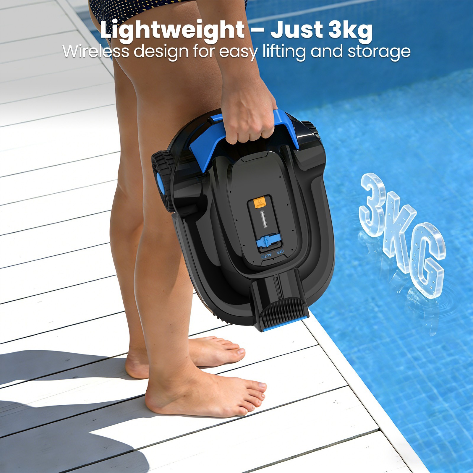 Refurbished AIRROBO CP02 Robot Pool Vacuum Cleaner Automatic for Pools Floor