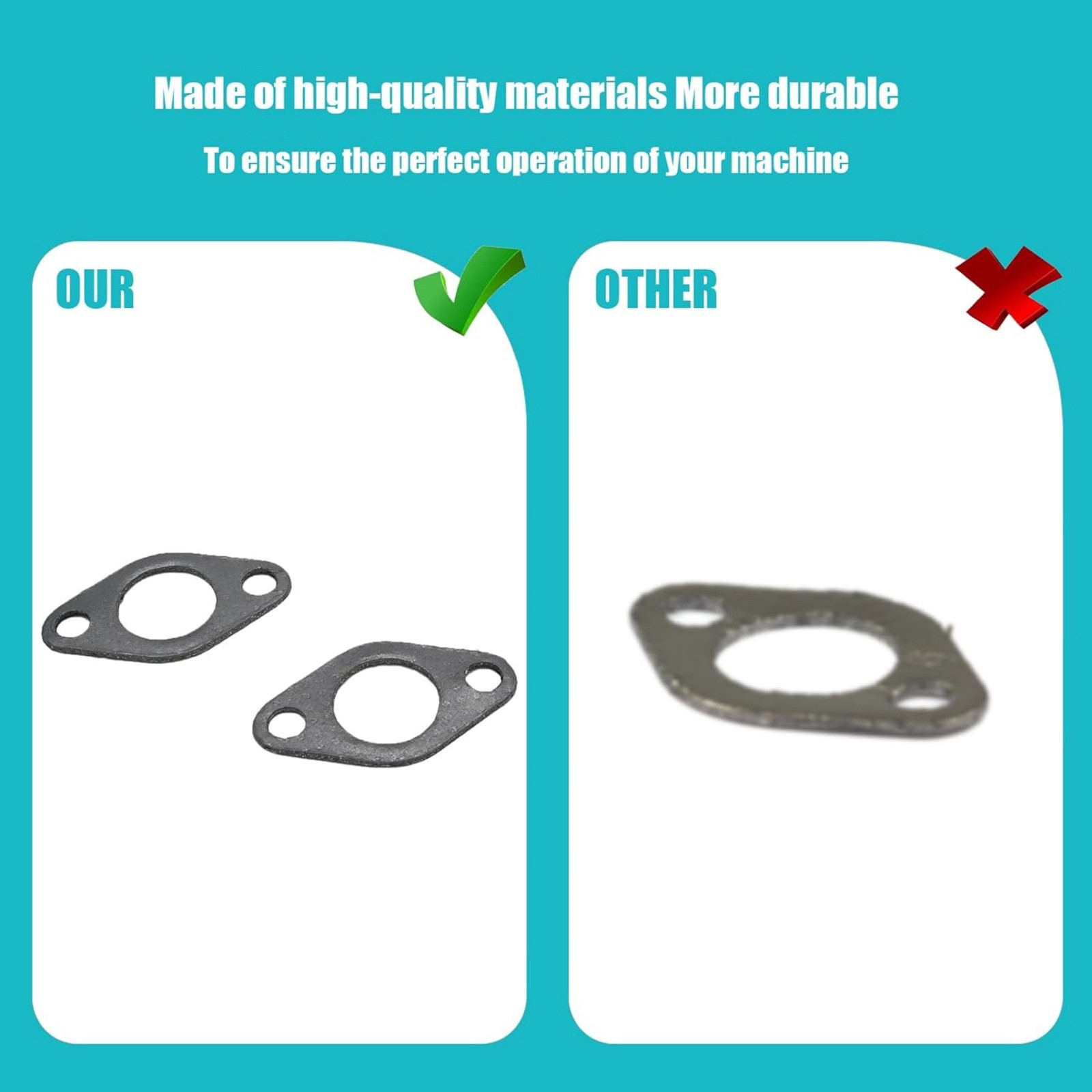 2 Pack Exhaust Gasket 690970 273485 For Briggs Stratton Engines 401000 Graphite