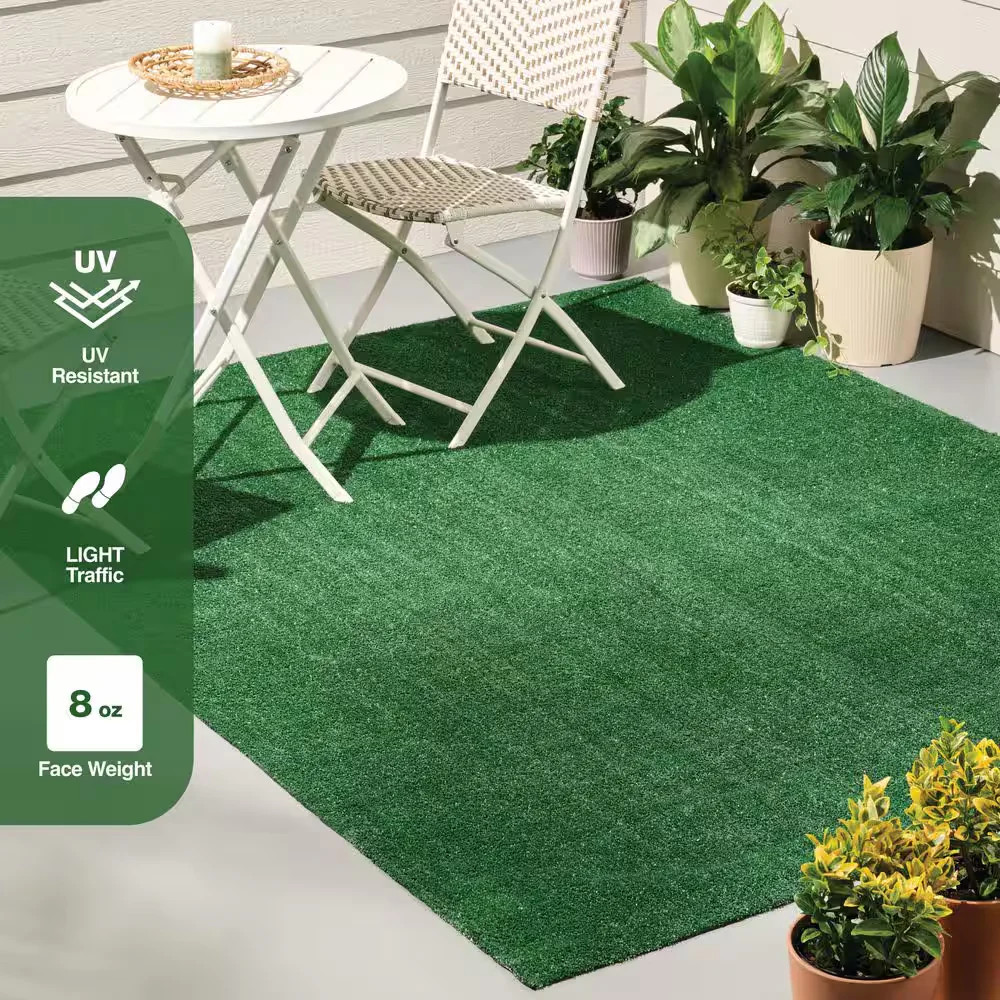 6′ x 8′ Green Artificial Grass Rug Indoor Outdoor Floor Patio Deck Golf Carpet