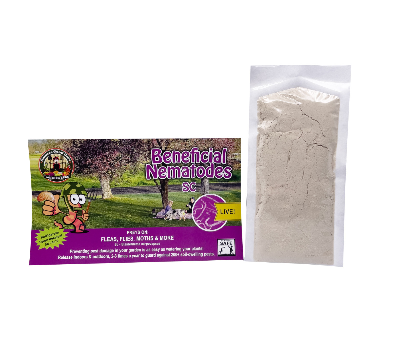 50 Million Beneficial Nematodes SC – Targets Fleas, Flies, Moths & More