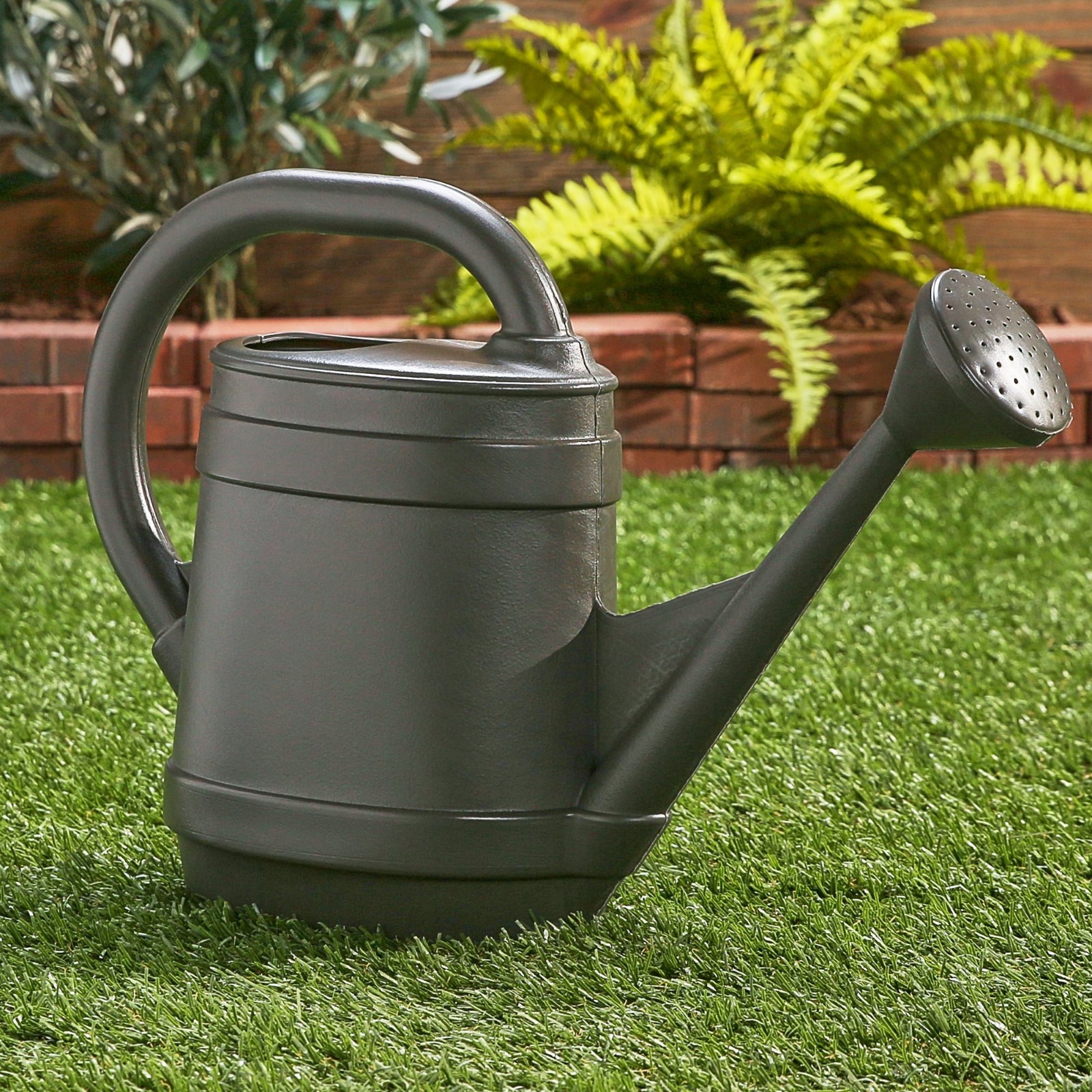 Bloem 2-Gallon Slate Resin Traditional Designed Light Weight Garden Watering Can