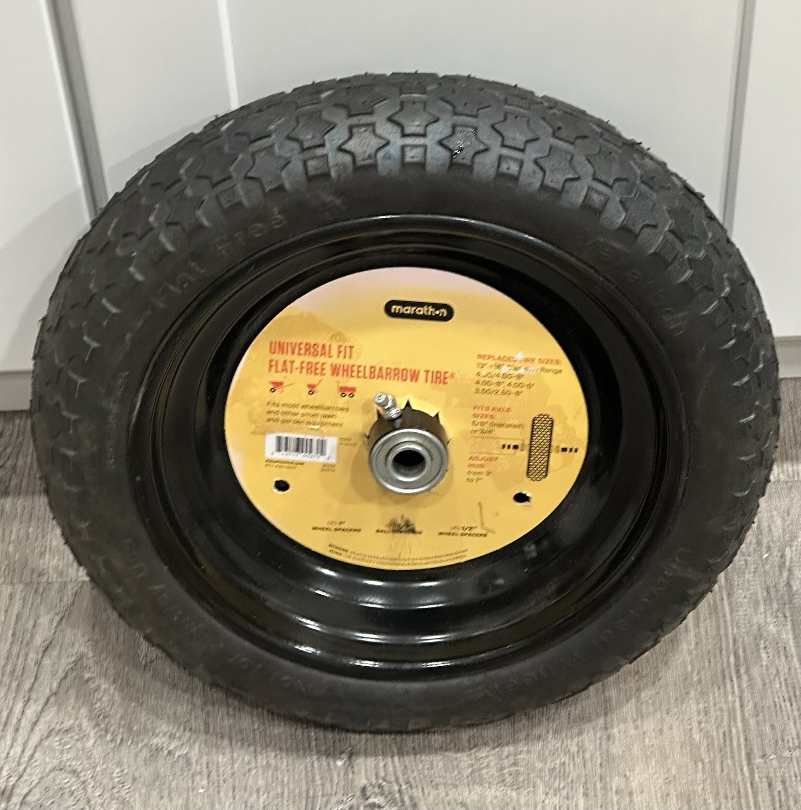 Marathon Universal Fit Replacement Utility Wheelbarrow Wheel Tire 13-16