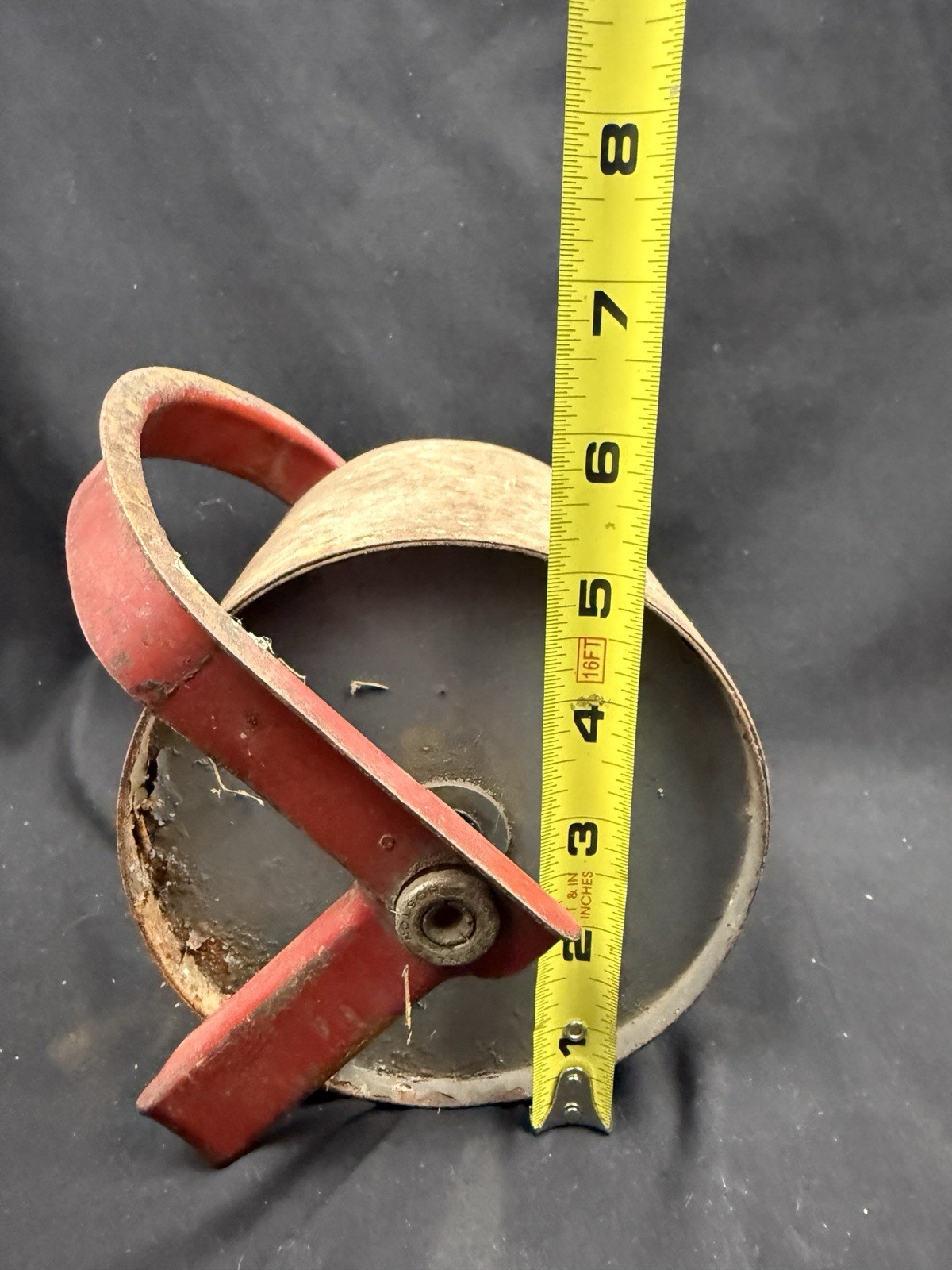 Vintage Hand Push Garden Roller Tool Rustic Farmhouse Yard Decor