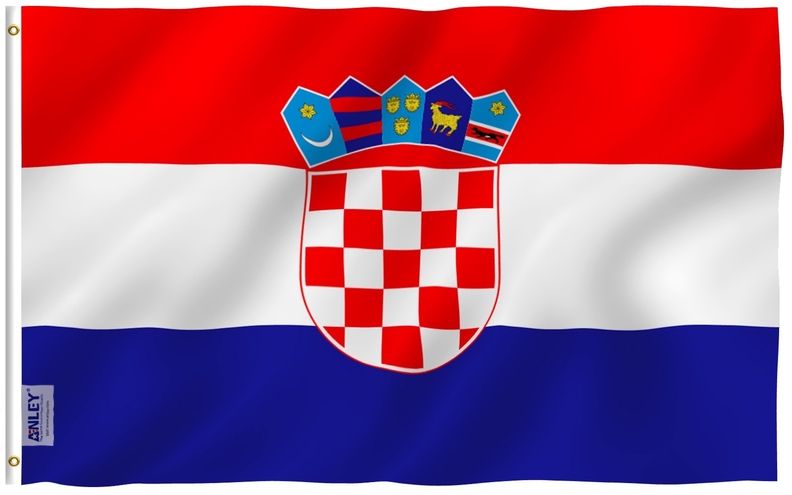 Anley Fly Breeze 3×5 Foot Croatia Flag – Croatian Flags Polyester 3 X 5 Ft