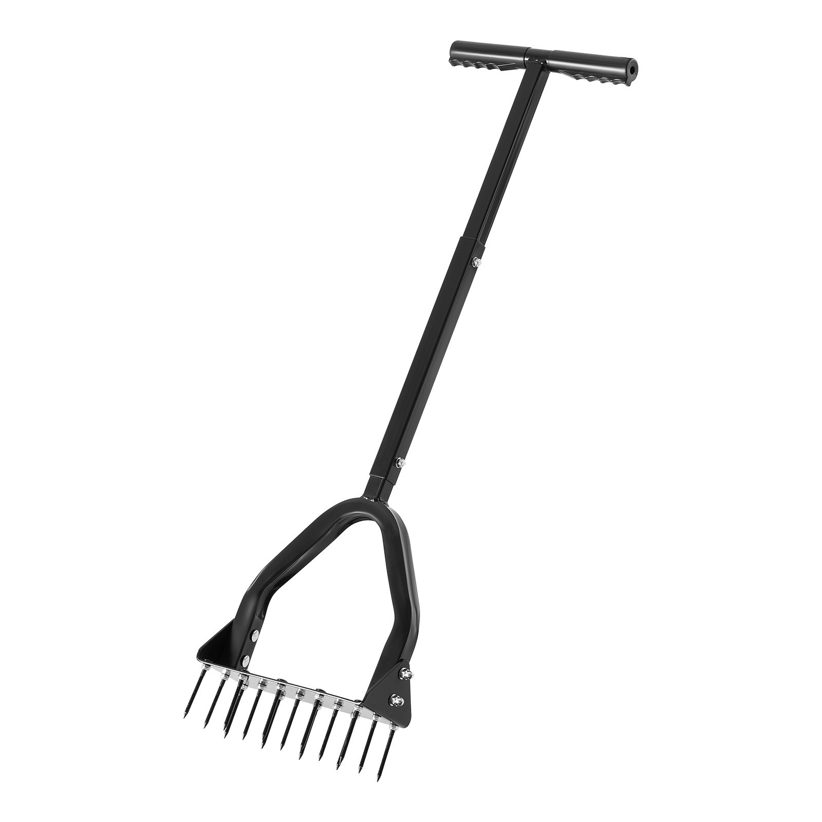 Uimoso Manual Lawn Aerator Tool with 15 Spikes for Compact Soil, 9.2 in Design