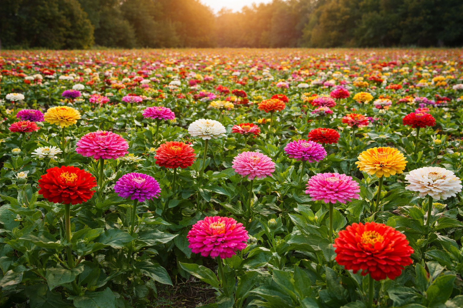California Giant Zinnia Seeds King 5″ Flowers Multi Color