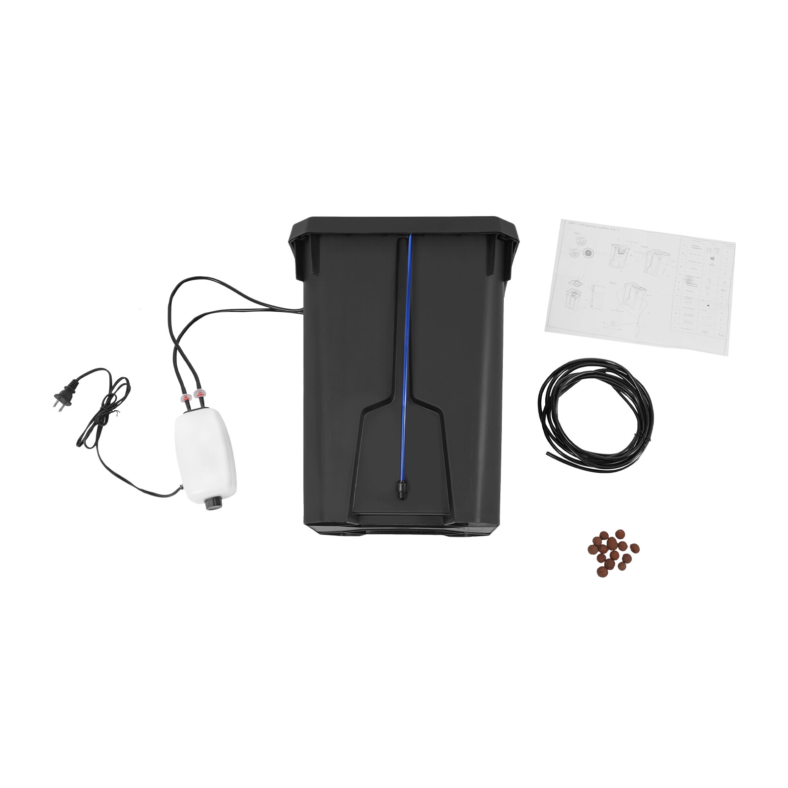 Recirculating Deep Water Culture Hydroponics Growing Culture Bucket System 27L