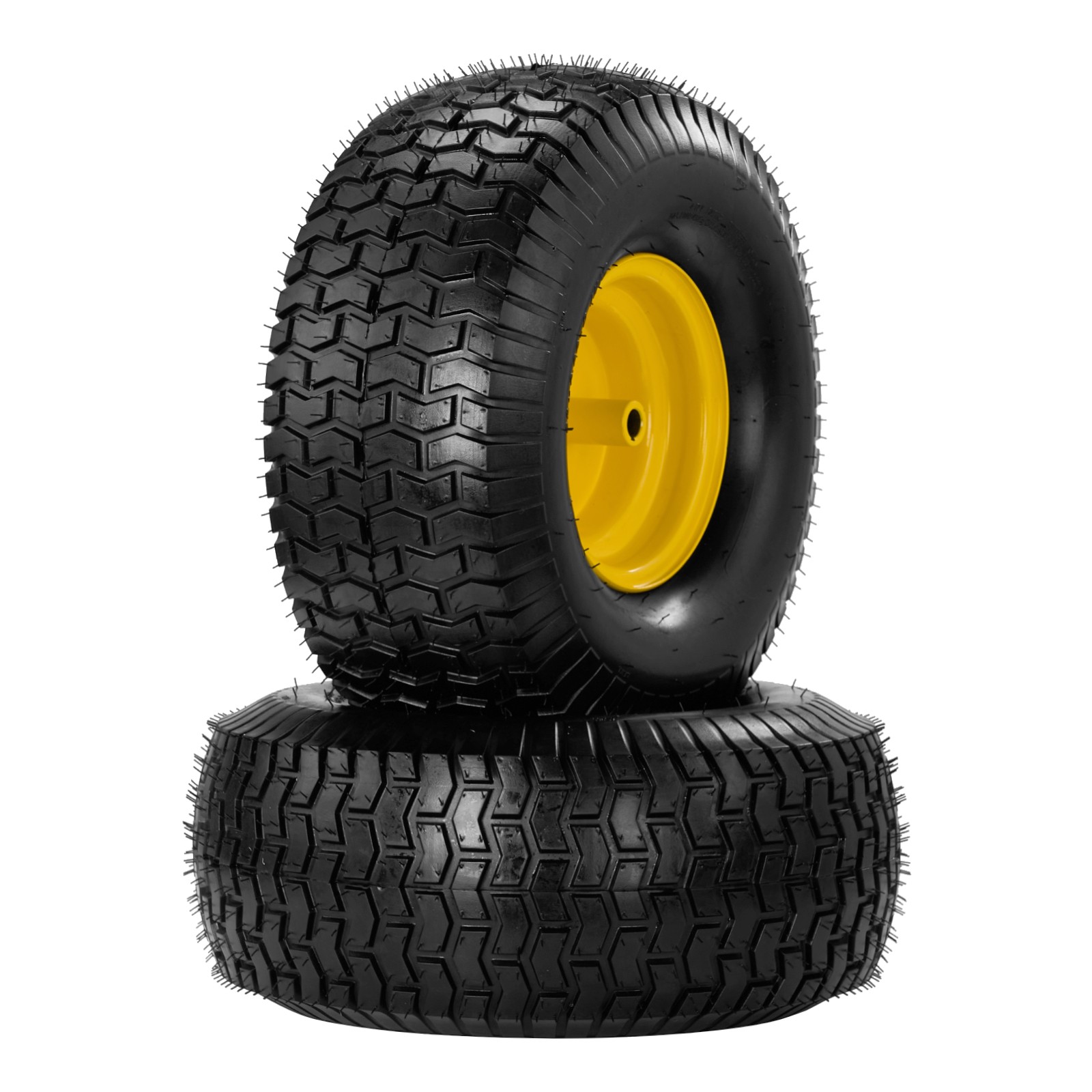 Two 20×8.00-8 Lawn Mower Tires and Wheel 4 Ply Tubeless 20×8-8 20x8x8