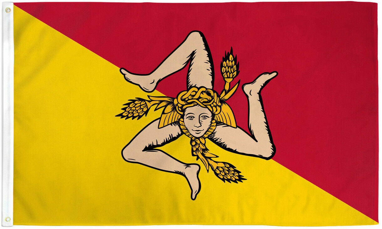 Sicily Flag 2x3ft Flag of Sicily Sicilian Flag 2×3 House Flag 100D