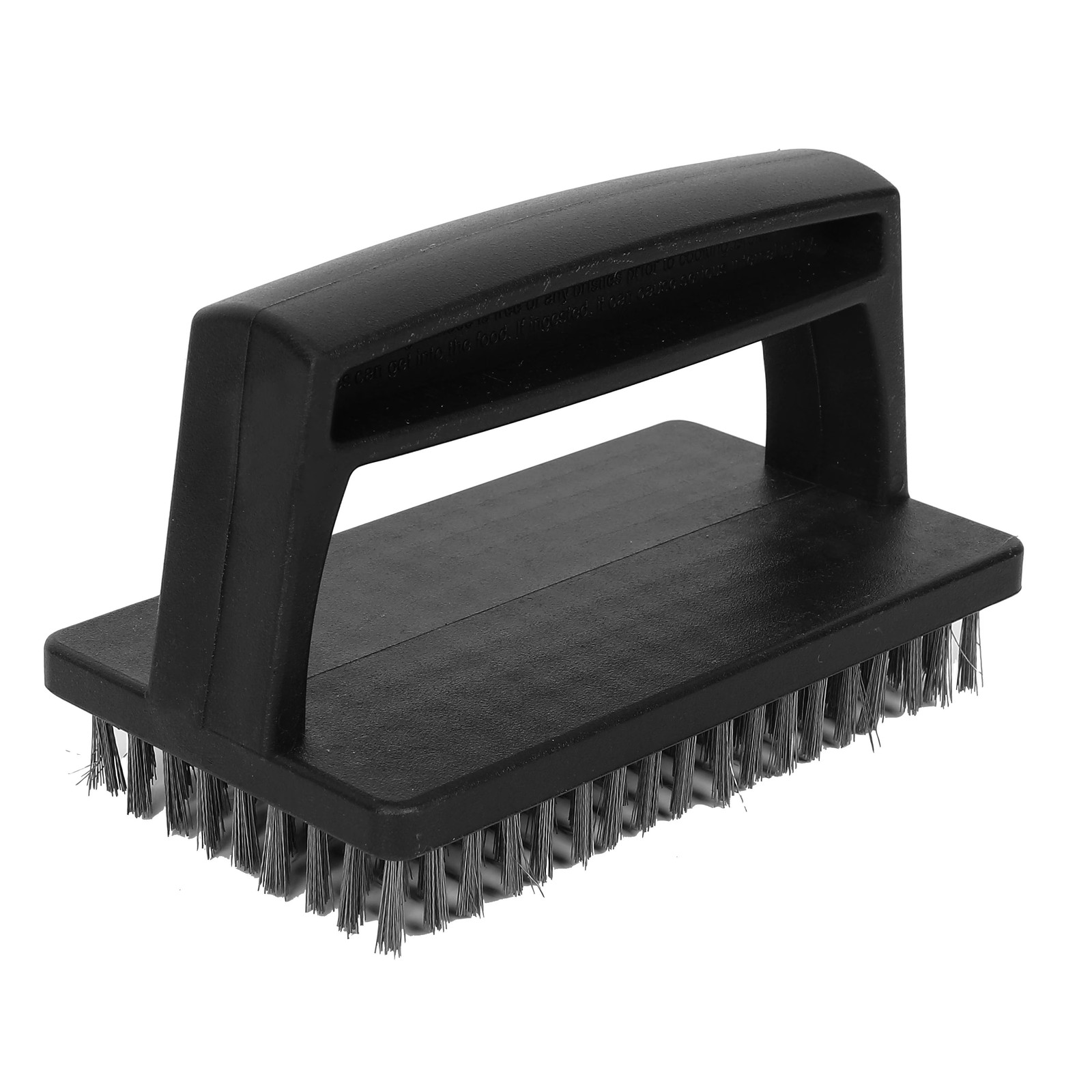 Handheld Steel Fiber Scrub Brush with Ergonomic Handle for Grill Cleaning