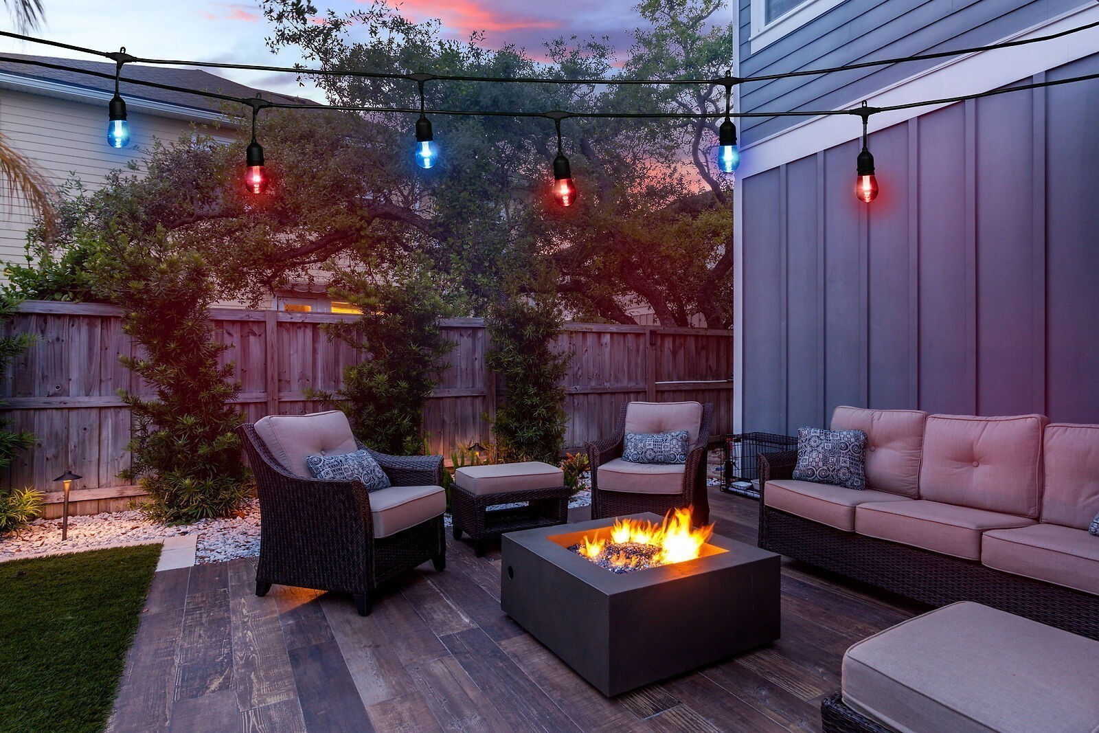 24 Foot Multi-Color Chasing String Light for Indoor and Outdoor Patio & Garden