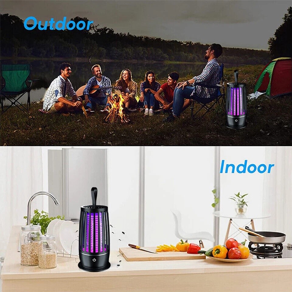 Electric Insect Killer Portable Mosquito Zapper Lamp Indoor Pest Fly Trap 2PACK