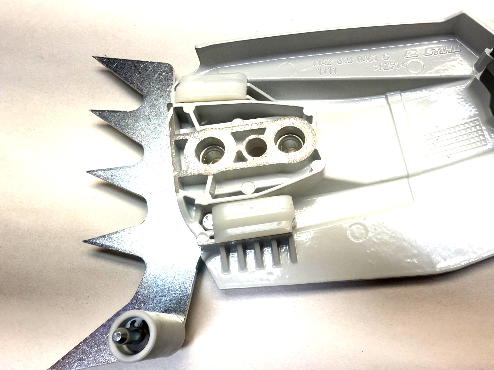 New Genuine OEM STIHL MS 500i MS500i Side Clutch Cover Outer Spike Chainsaw