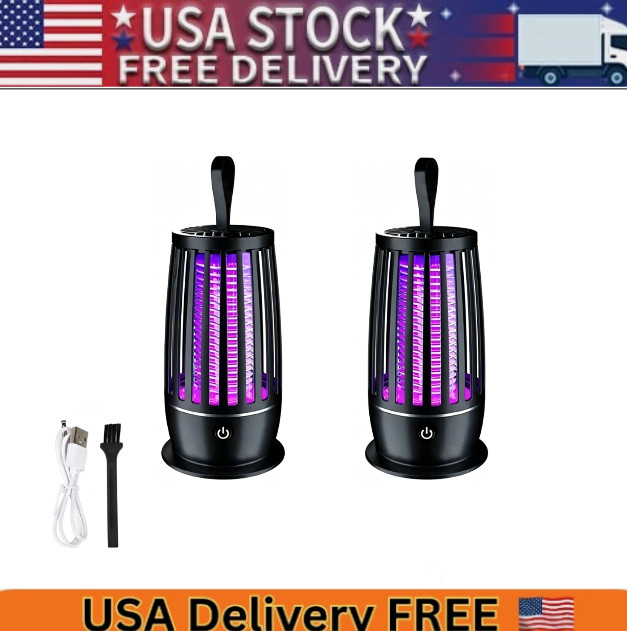 Electric Insect Killer Portable Mosquito Zapper Lamp Indoor Pest Fly Trap 2PACK