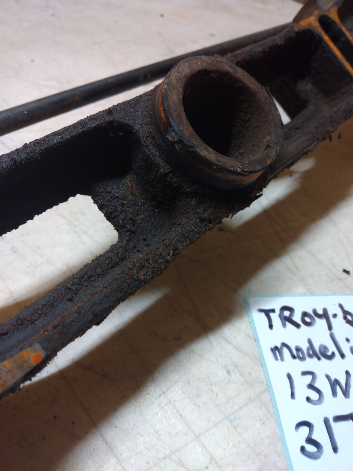 Front Axle Assembly From 42” Troy-Bilt Bronco Riding Mower MTD Mdl# 13WX78KS011