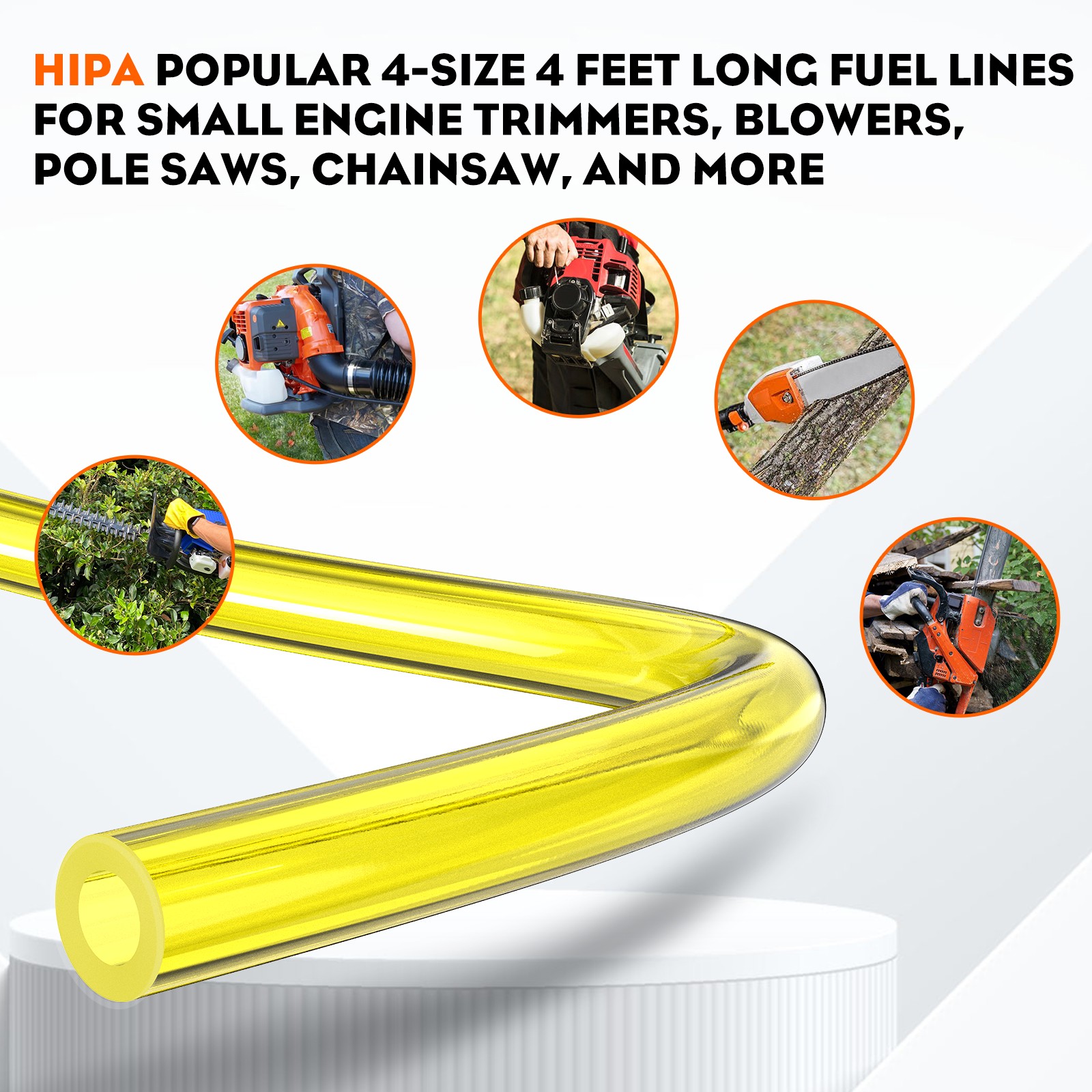4 Sizes Petrol Fuel Gas Line Hose Pipe Kit For Trimmer Chainsaw Blower Engine US