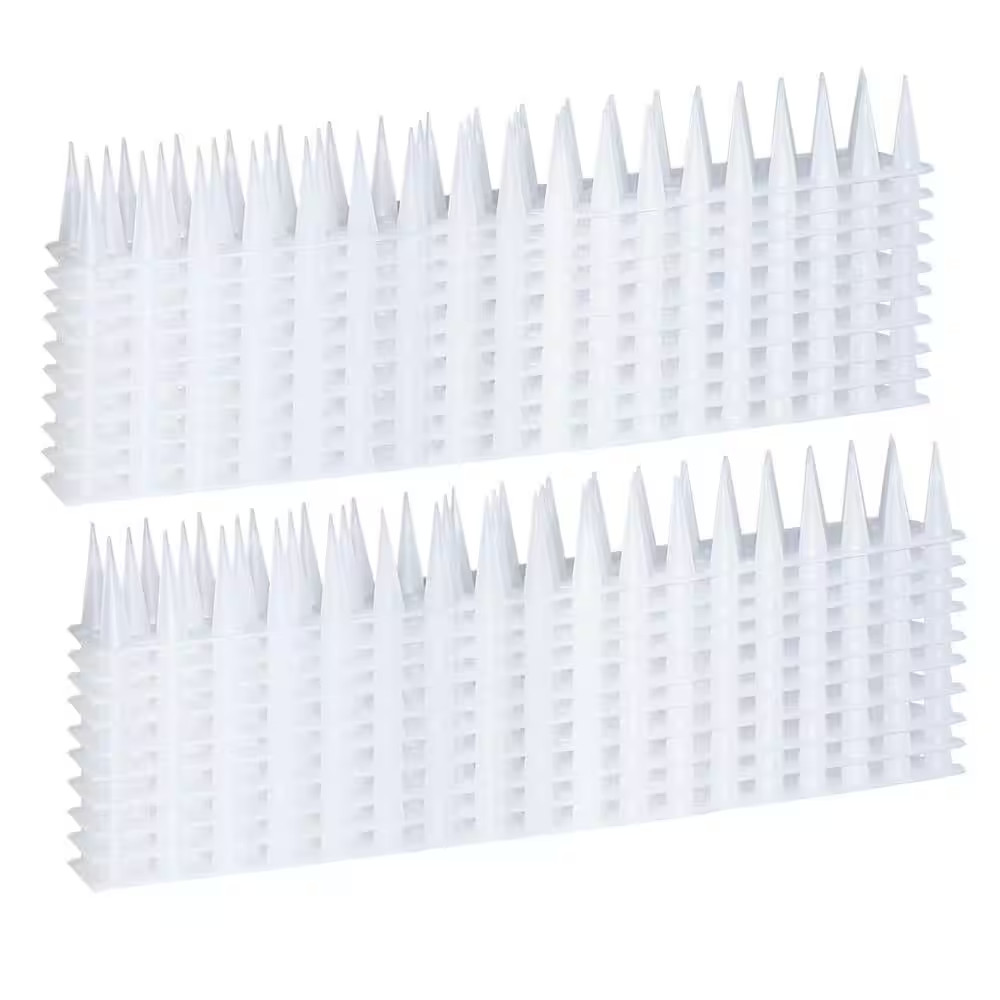 13.2 In. 22 Ft. 1.8 In. Outdoor Bird Spikes Deterrent Device for Pigeon Squirrel
