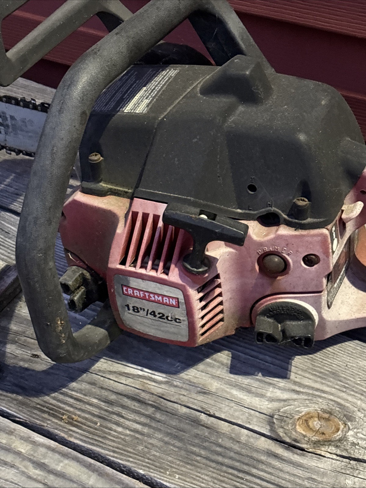 Craftsman 42cc 18 in Gasoline Chainsaw, Red/Black! FREE SHIPPING!