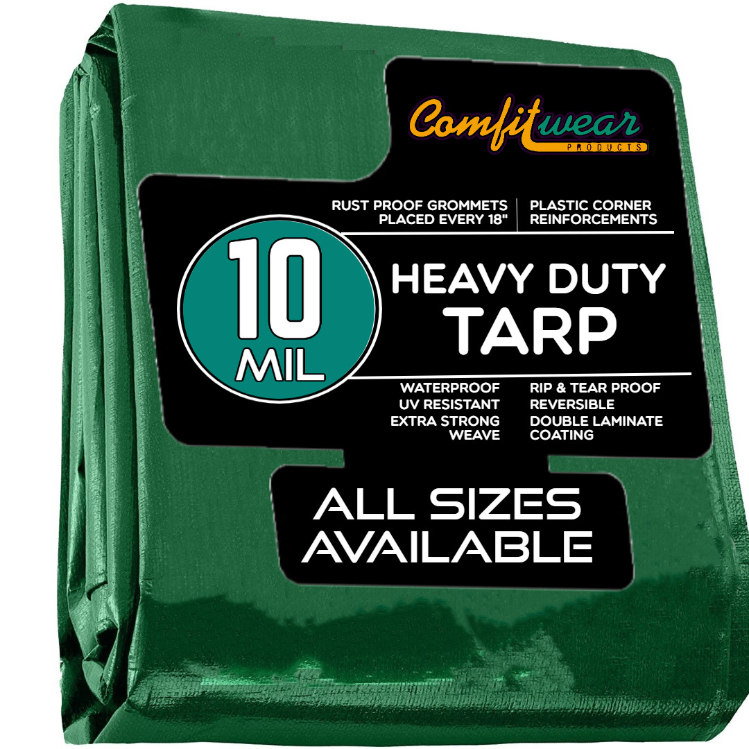 COMFITWEAR Super Heavy Duty Tarp Cover Reinforced Grommet Multi-Use Pool Cover