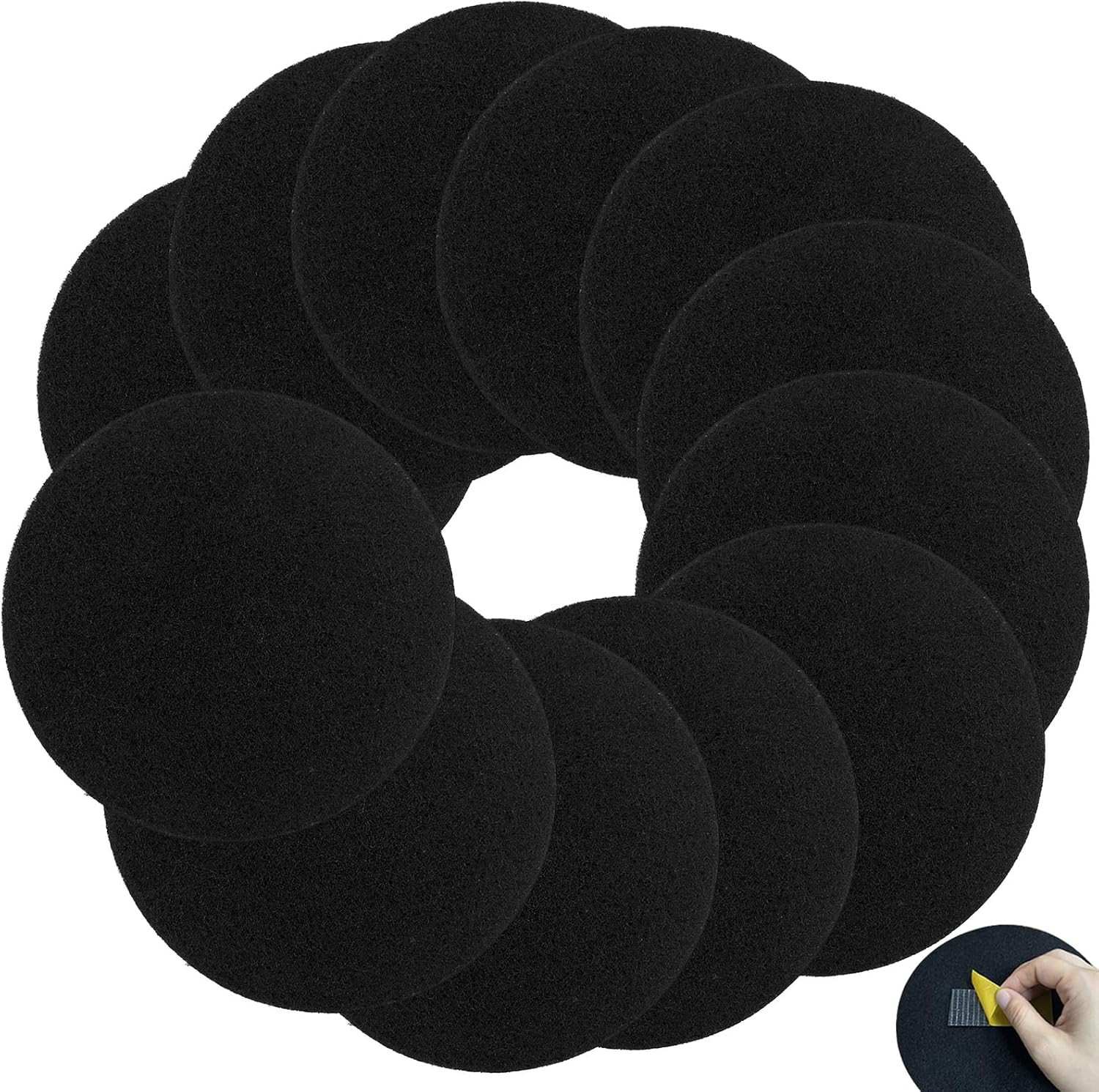 7.25 Inch Compost Filters for Countertop Bin 12Pack Charcoal Filter
