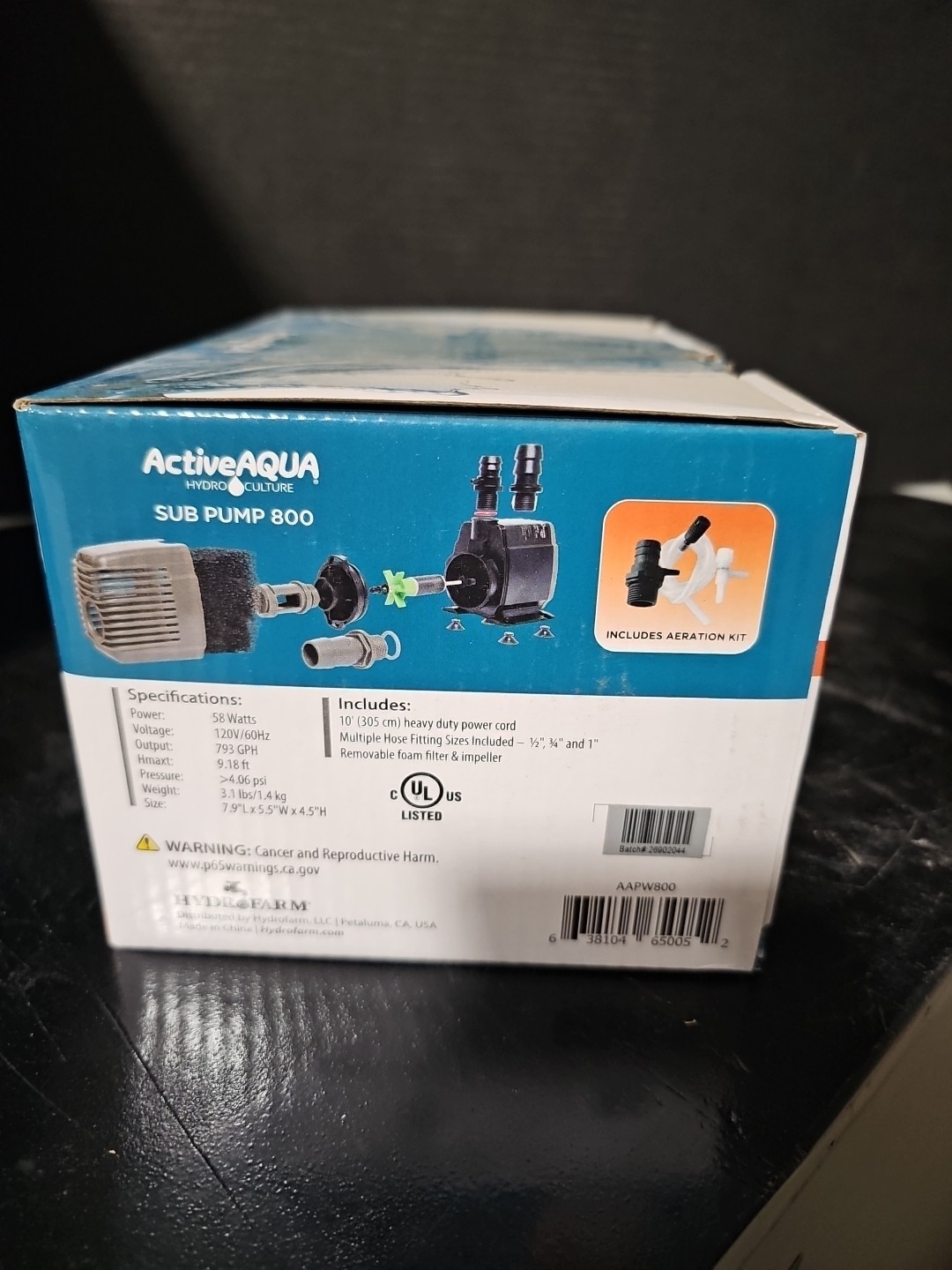 Active Aqua 800 GPH Submersible Water Pump – hydroponics aquarium fountain pond