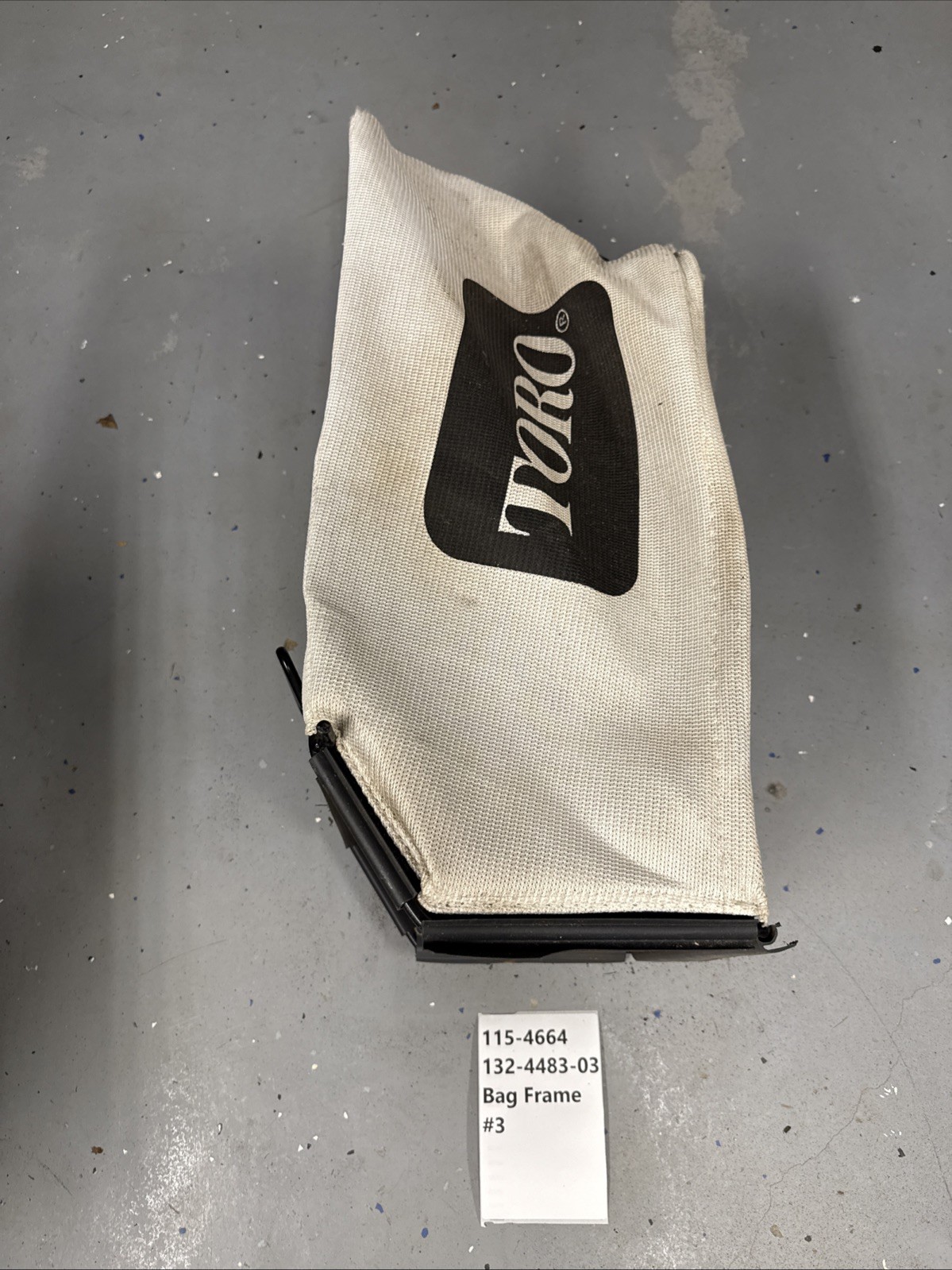 OEM Toro 132-4483-03 115-4664 #3 Grass Catcher Bag & Frame Rack Recycler
