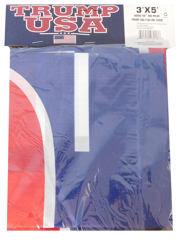 3×5 Trump 2024 USA (USA Flag) Blue 3’x5′ Double Sided Woven Poly Nylon Flag