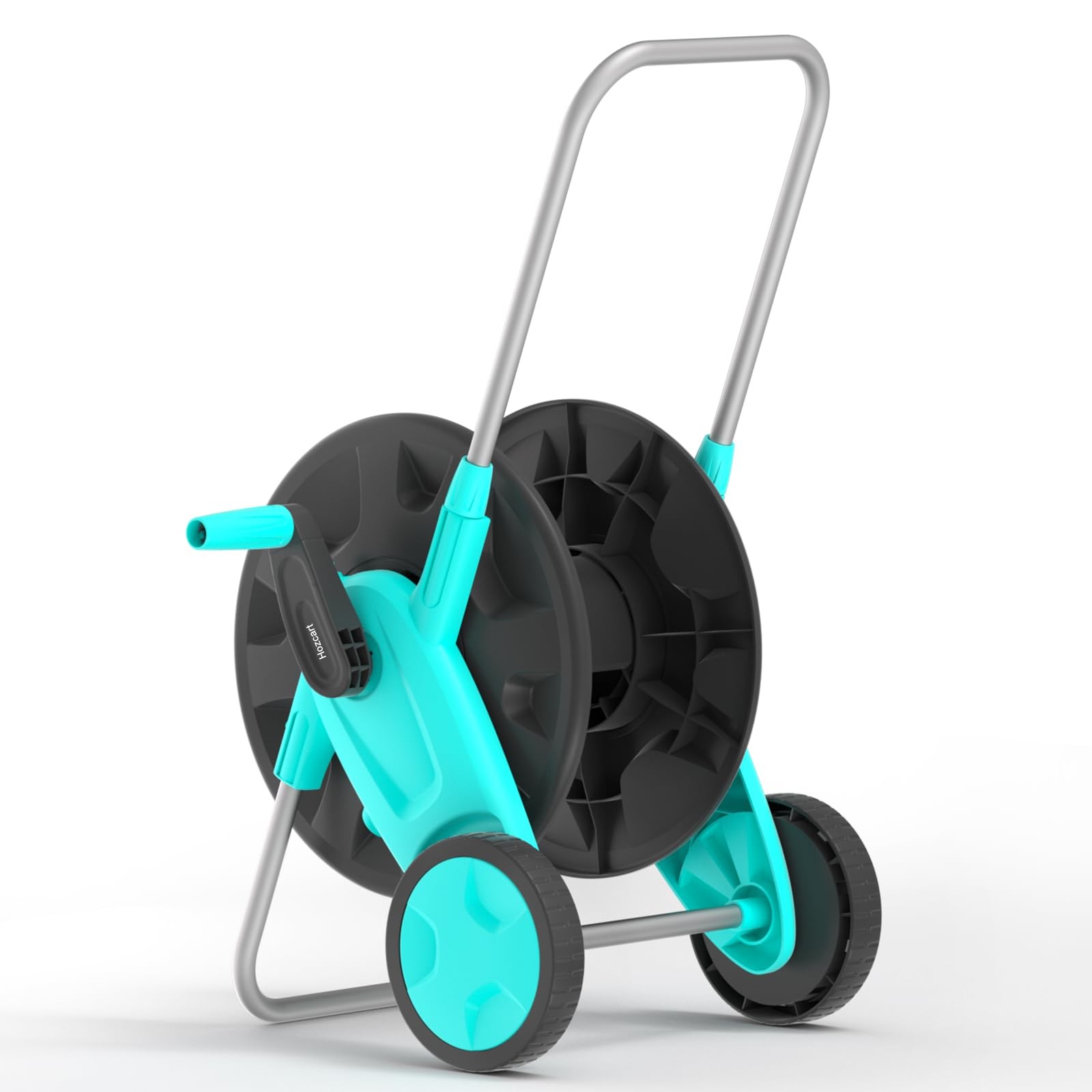Portable Garden Hose Reel Cart, Hold Up to 75-100 Ft of 5/8 75FT-100FT, Blue