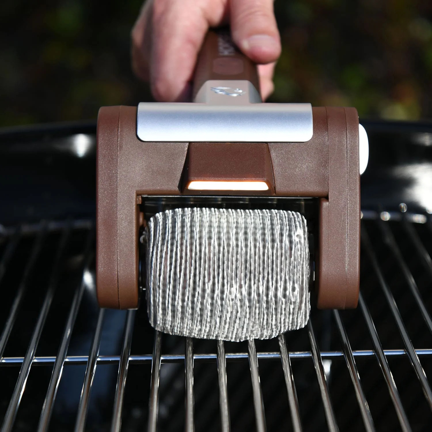 Horsepower Giddy Up Bristle-FreeHeavy-Duty Stainless Steel Bristle Grill Brush,