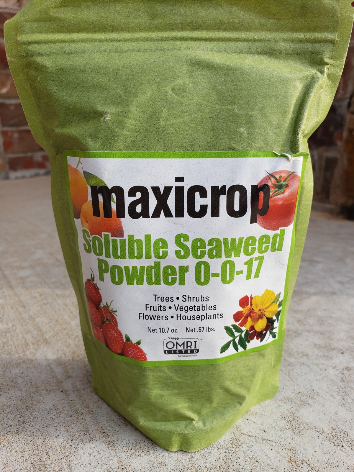 Maxicrop Pure Seaweed Extract Soluble Powder 0-0-17 Natural Growth Stimulant