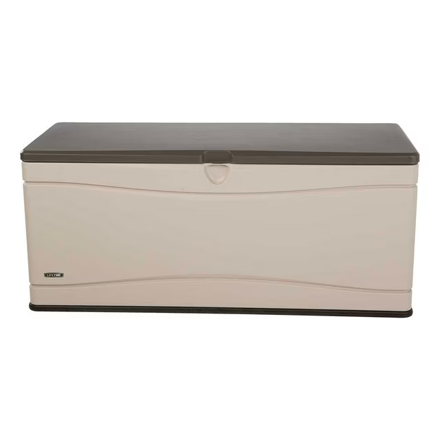 Resin Marine Dock Box Weather-Resistant with Handles and Lid Durable 130 Gal.