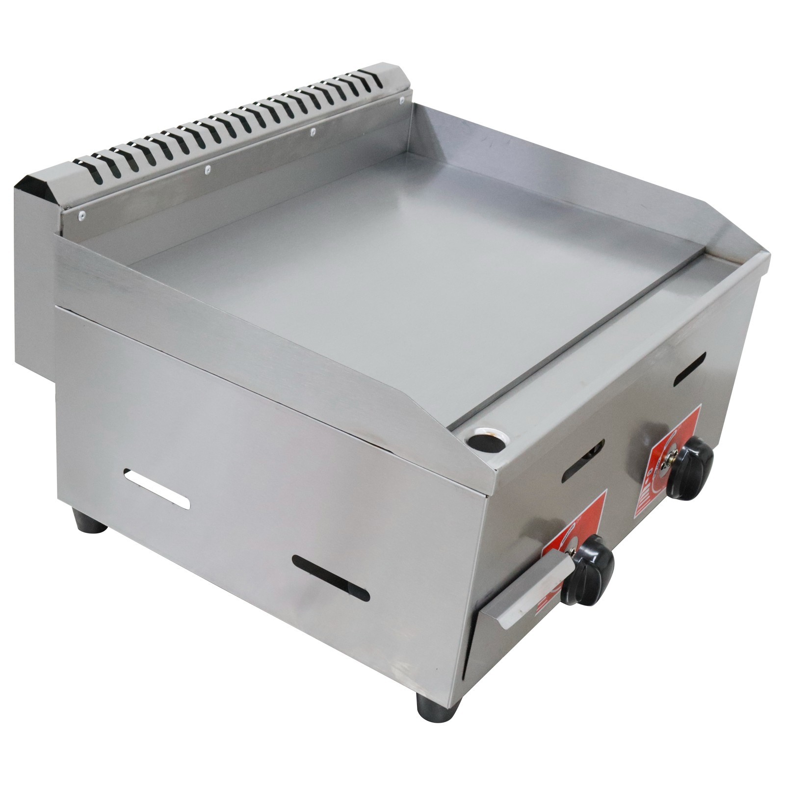 19.7*13in Commercial LPG Grill Griddle 2-Burner Countertop Flat Top Grill 2800PA