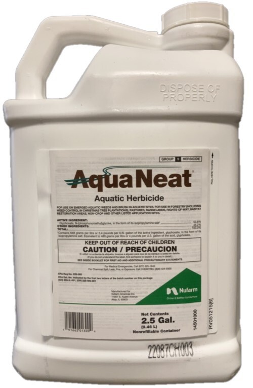 AquaNeat – 53.8% Aquatic Glyphosate (No surfactant) – 2.5 Gallons