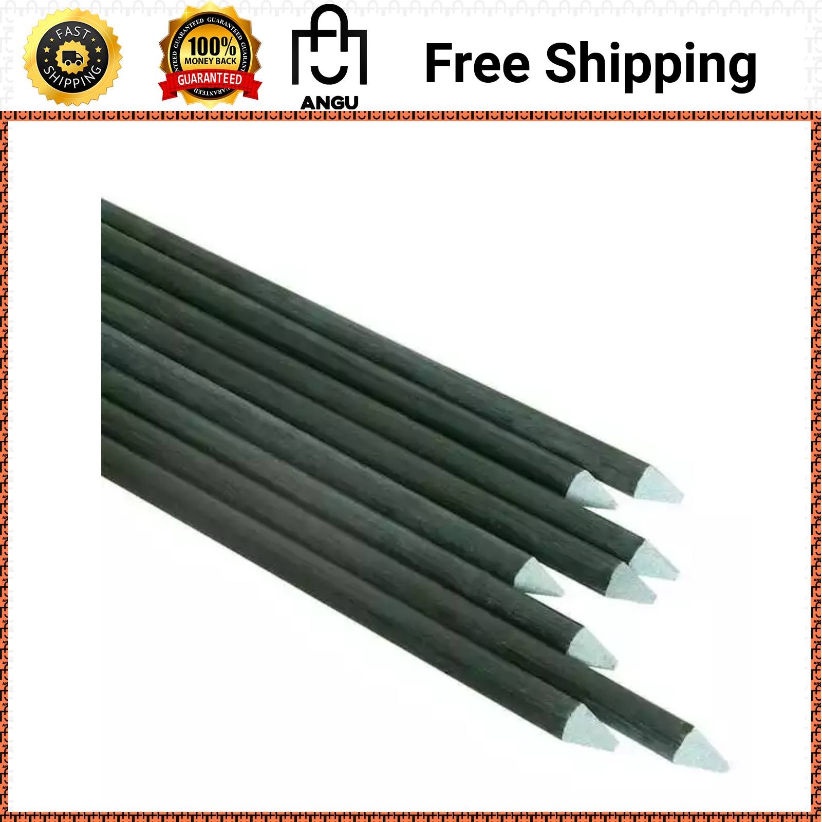 FRP Plant Supporting Stakes Climbing Tree Dark Green 3/8 In. Dia 6 Ft. (10 Pack)