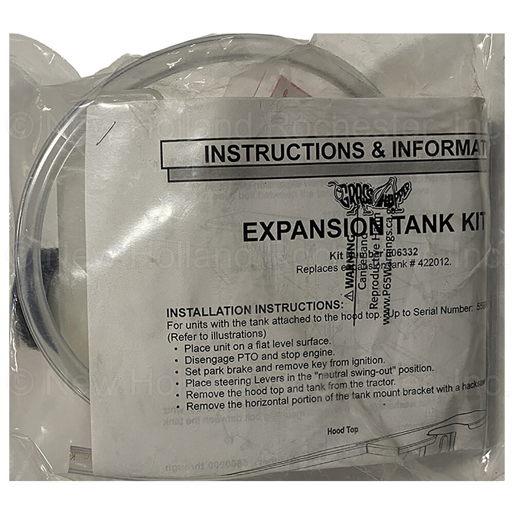 Grasshopper Expansion Tank Kit Part # 606332