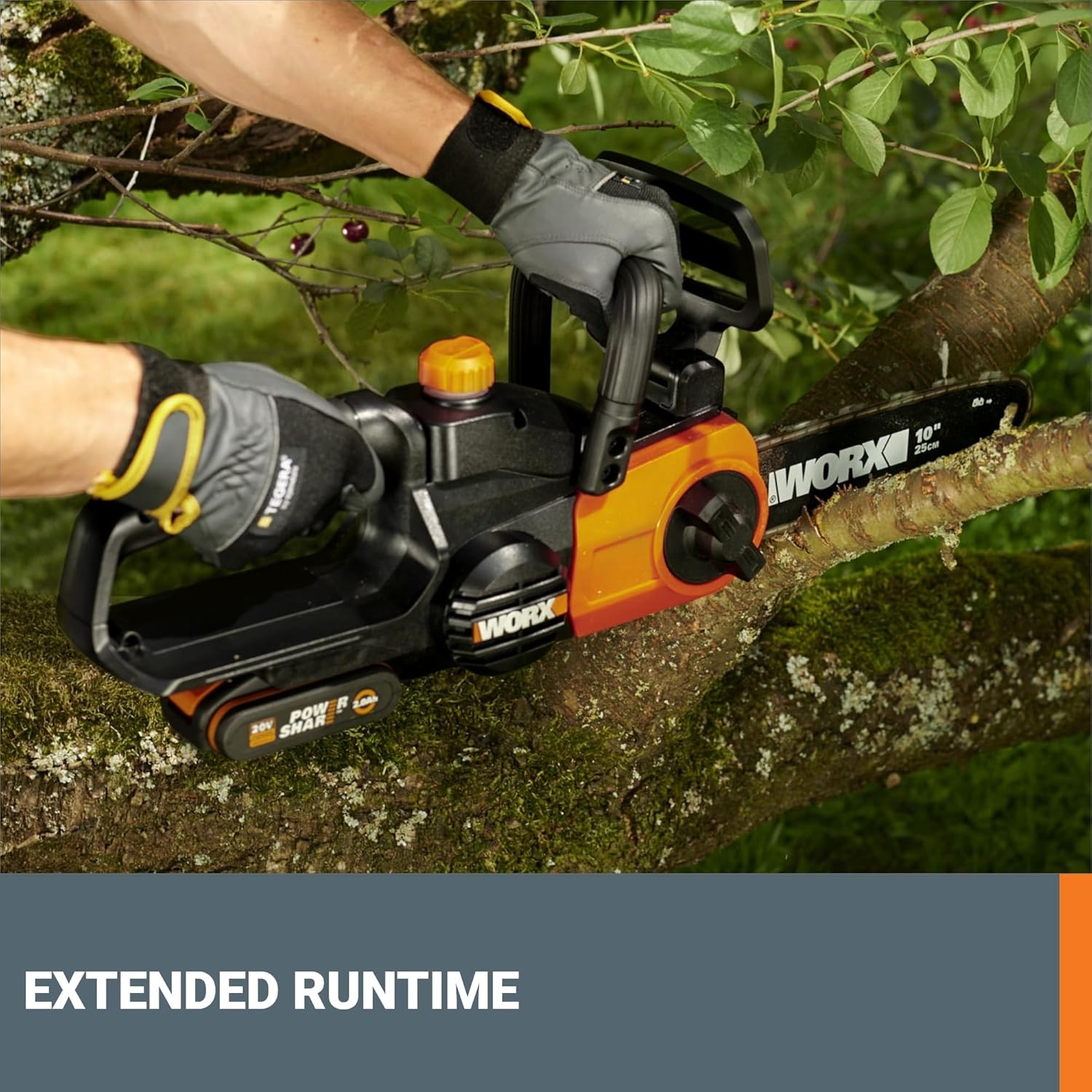 WG322.9 Worx 20V 10″ Cordless Chainsaw – Tool Only (No Battery or Charger)