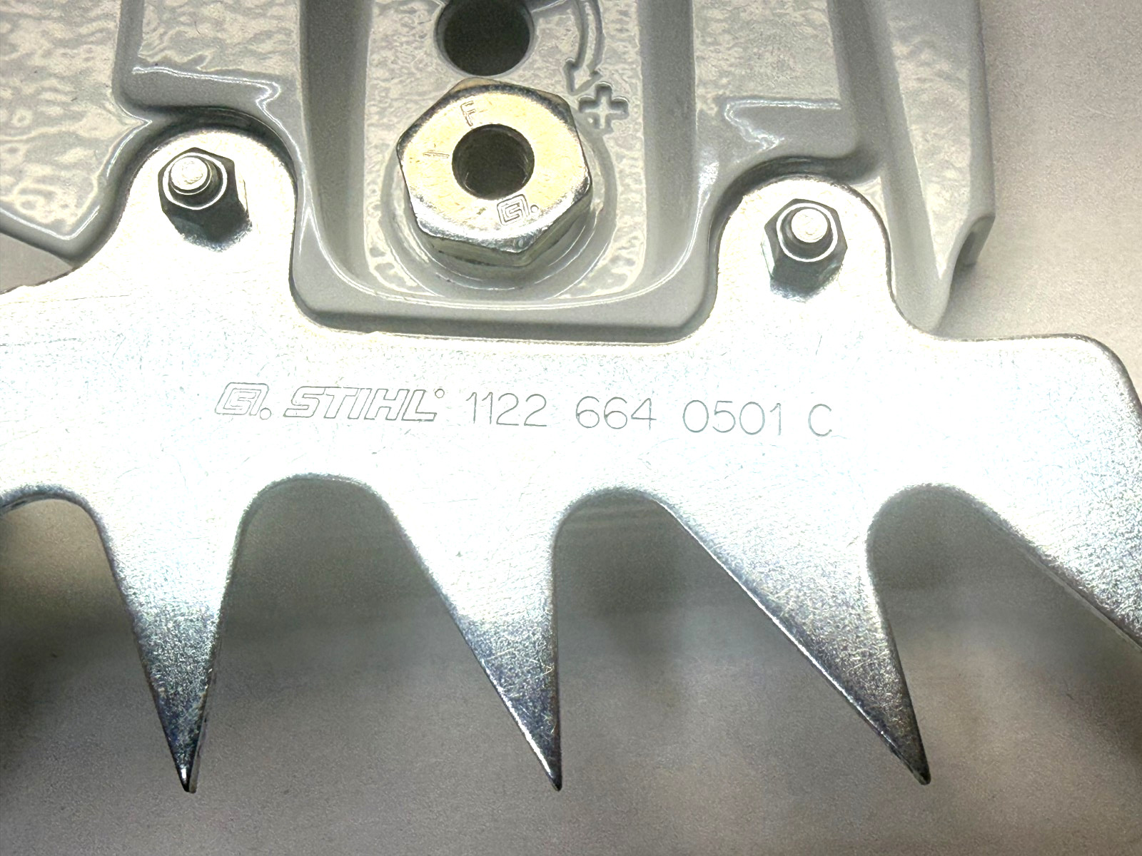 New Genuine OEM STIHL MS 500i MS500i Side Clutch Cover Outer Spike Chainsaw