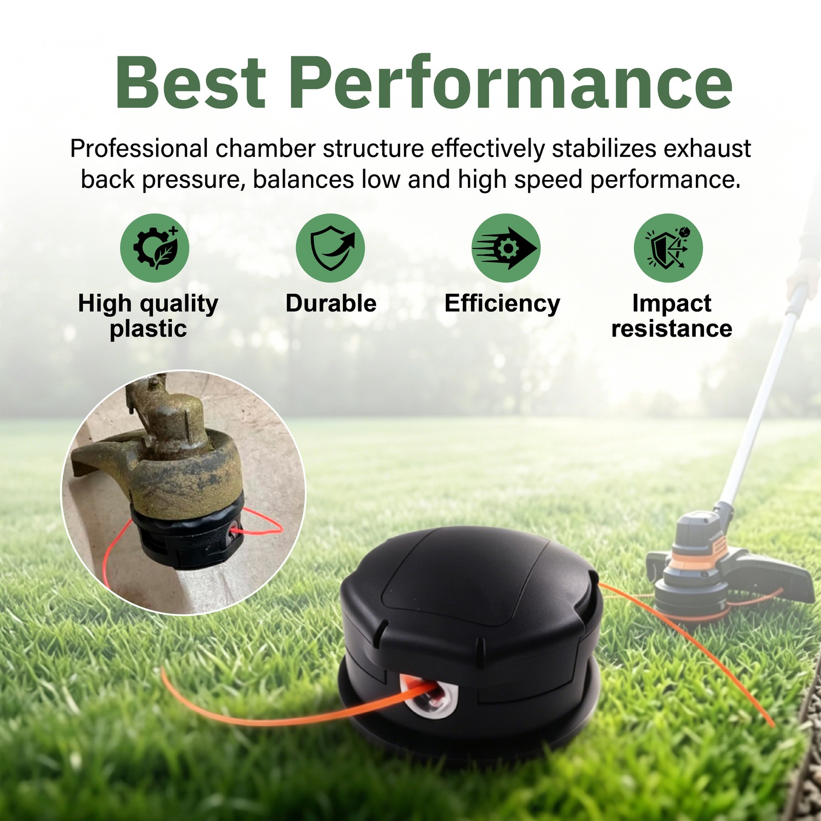 SRM-225 String Trimmer Head for Echo PAS-225 GT-2200 SRM-280 SRM-2620 SRM-2620T